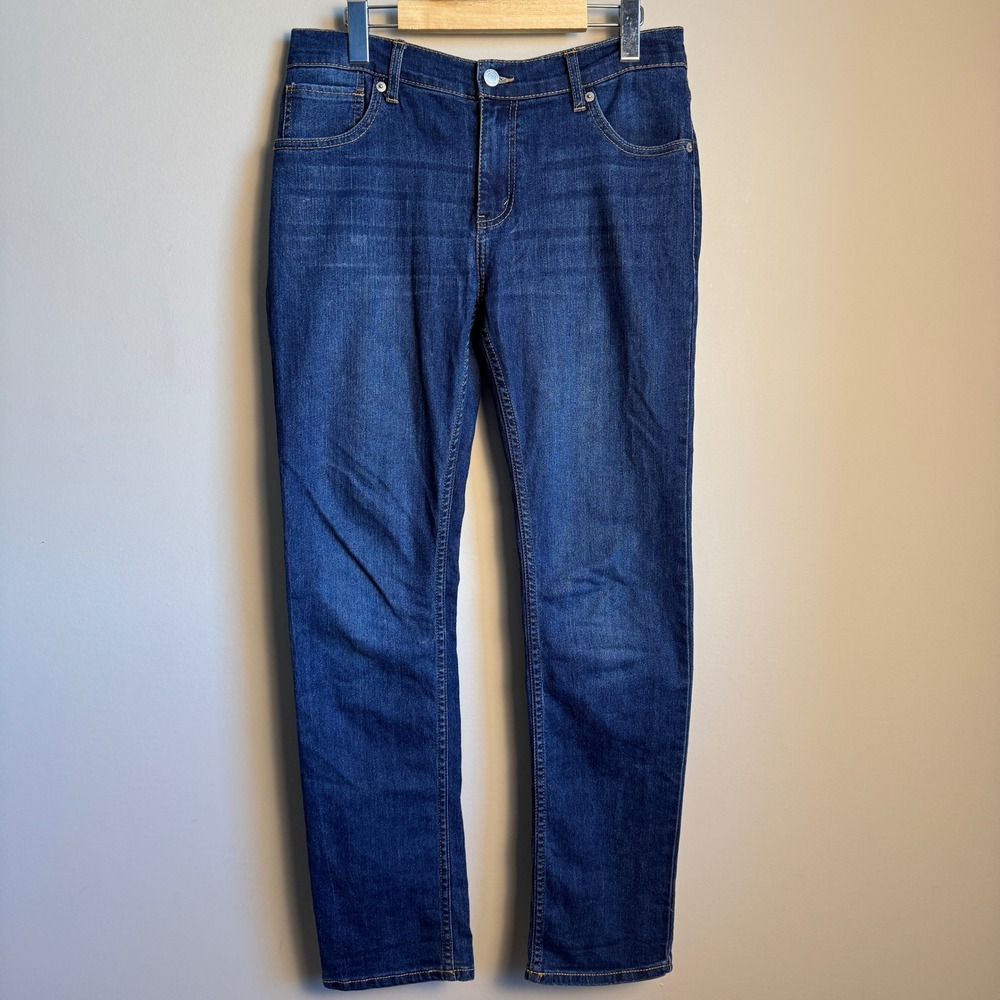 Levi's 510 Skinny Jeans Womens Dark Wash‎ Denim Stretch Pant Tag: 29 / Actual 32